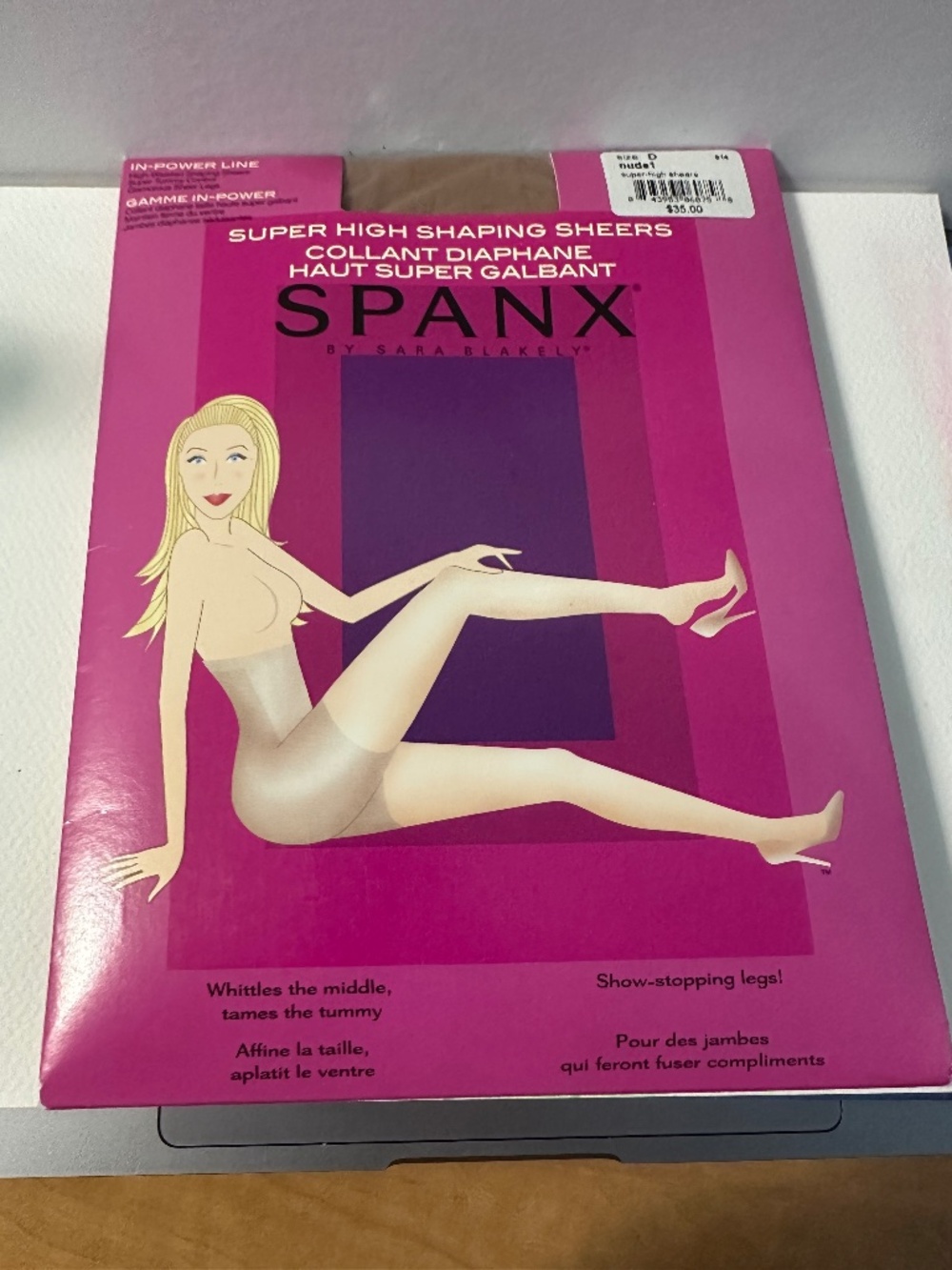 SPANX Super High Shaping Sheers Pantyhose Nude 1 Size D NWT Shapewear Tights